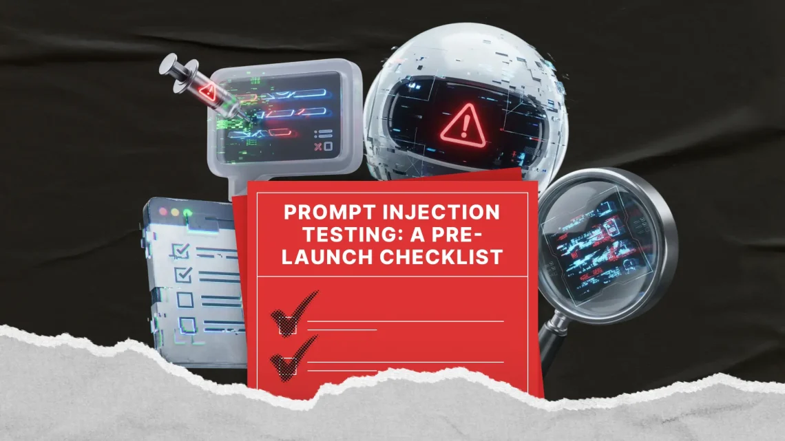 Prompt injection testing: een checklist vóór de lancering Prompt injection testing: een checklist vóór de lancering