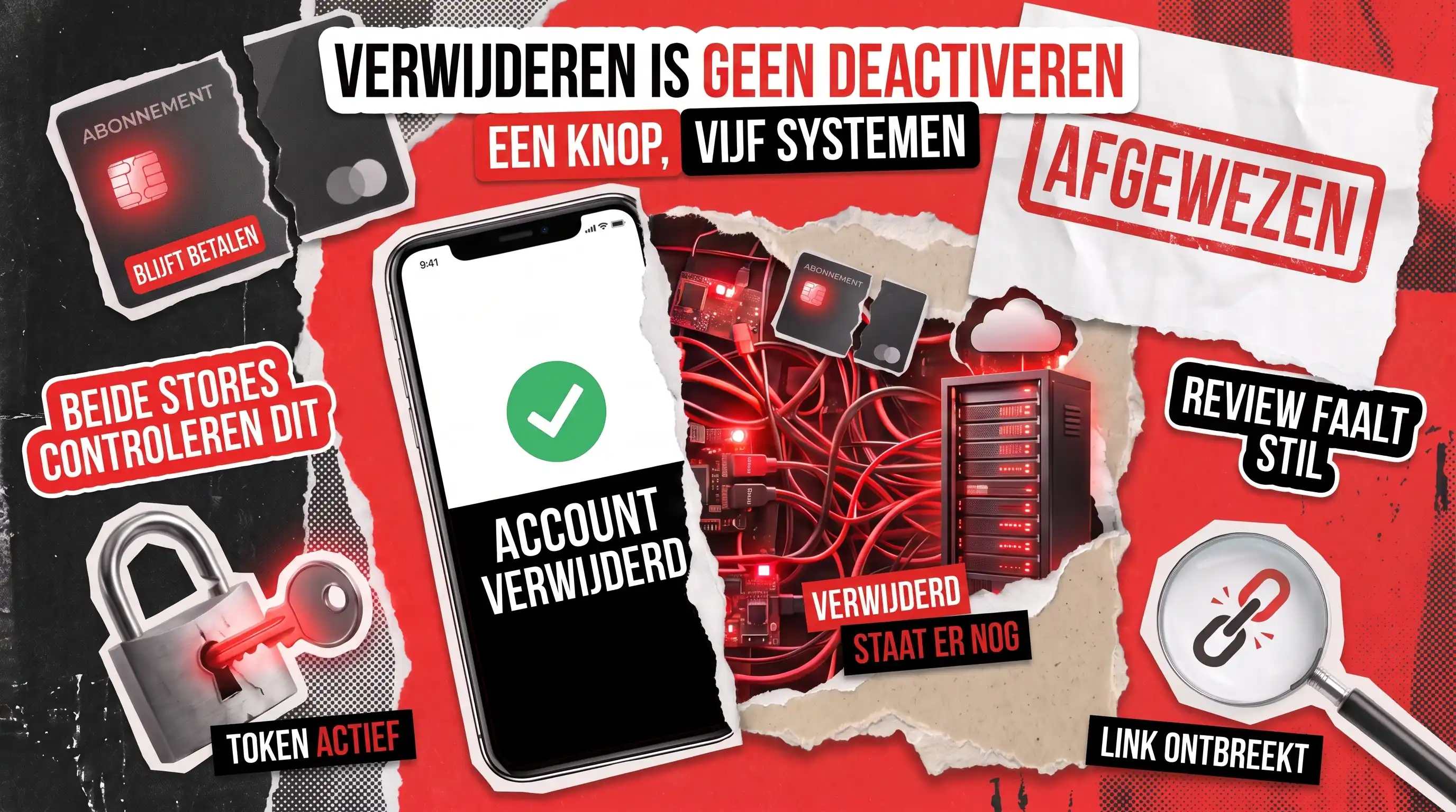 Vereisten voor het verwijderen van app-accounts: wat Apple en Google echt controleren