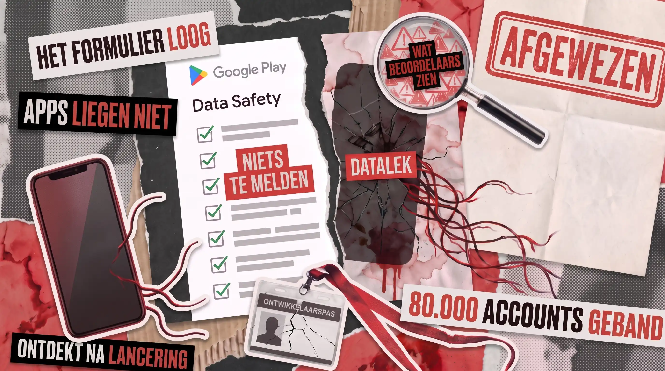 Google Play-gegevensveiligheidsformulier: als het niet klopt met uw app